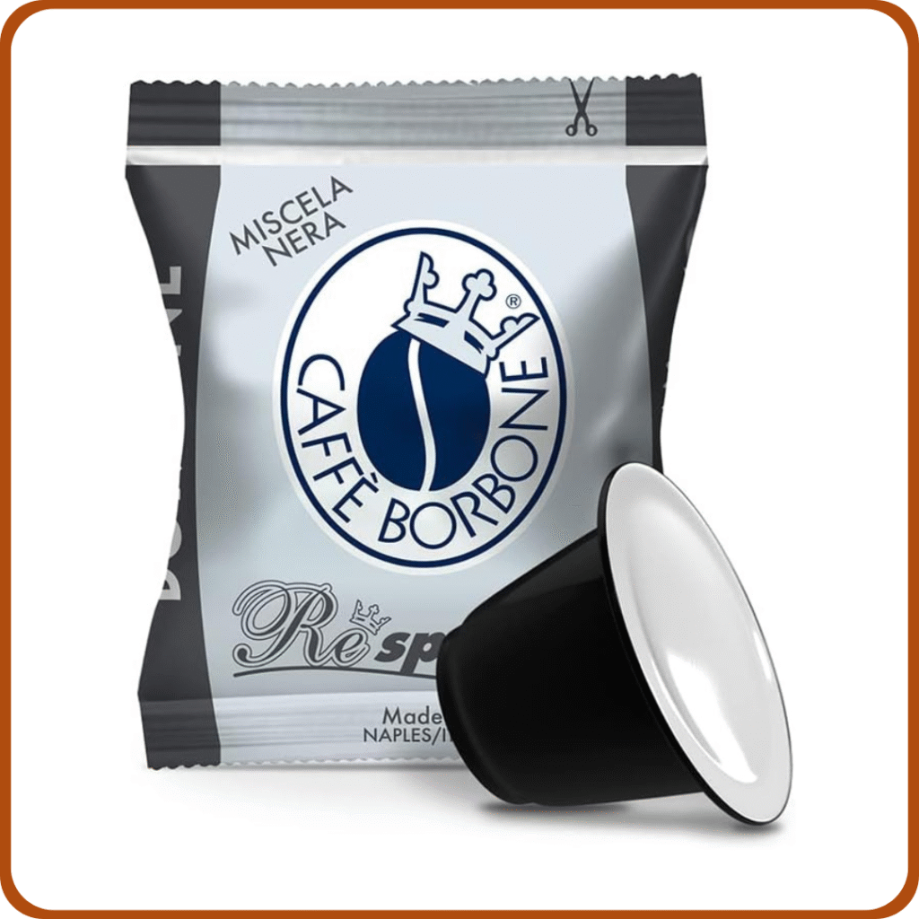 Caffè Borbone Respresso, Mezcla de Café Negra - 100 Cápsulas - Compatibles con Máquinas de Café Nespresso para uso doméstico