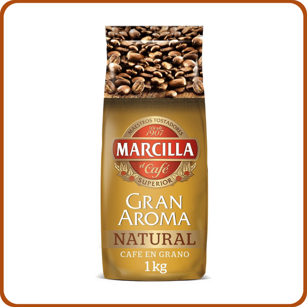 Marcilla Café Natural En Grano 1 kg