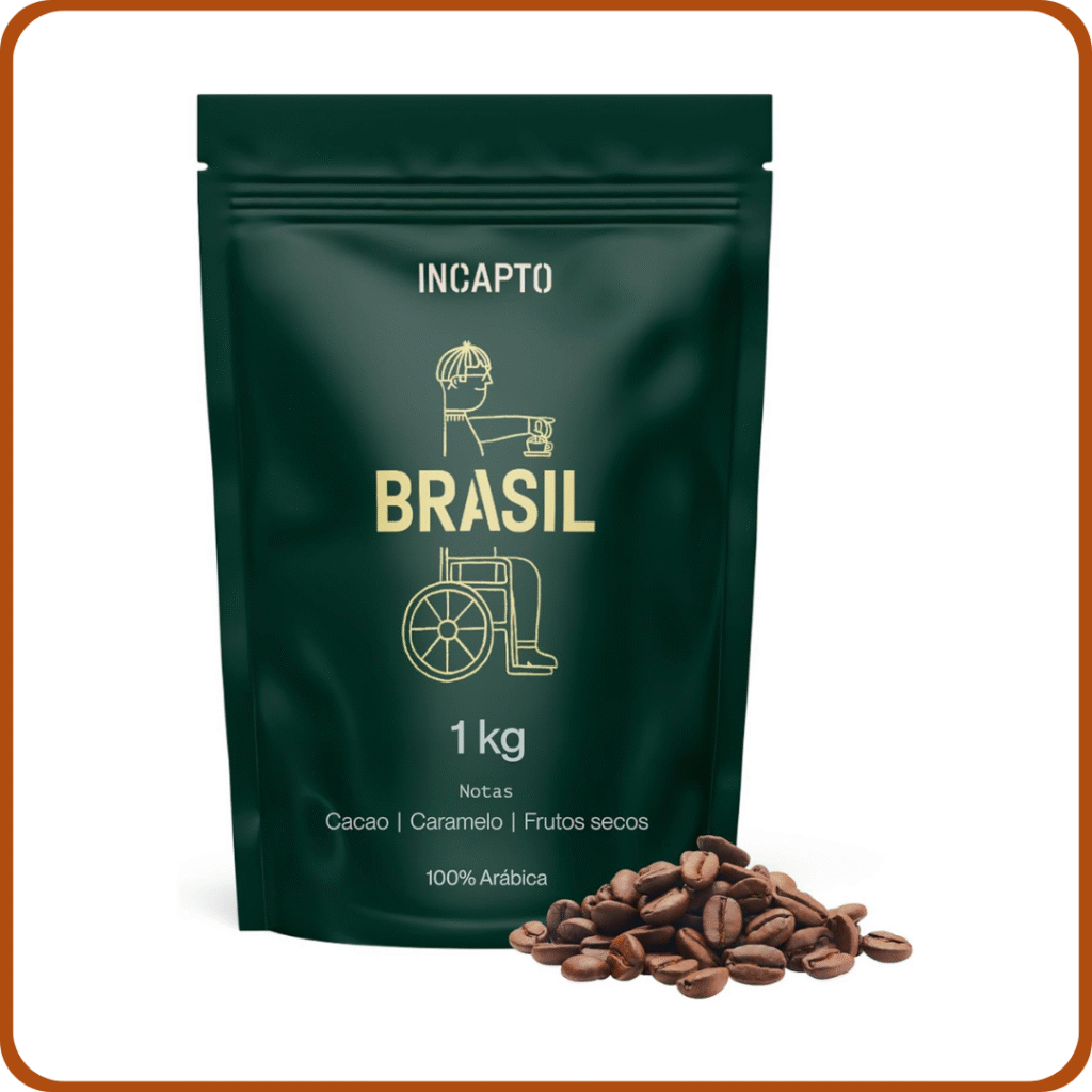 Incapto Café en Grano de Especialidad 1kg | Origen Brasil | 100% Arábica | Specialty Coffee 84 puntos SCA | Tueste Natural y Artesanal | Finca Minas Gerais, Fazendas