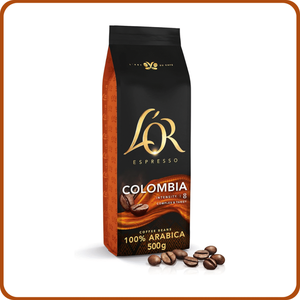 L'OR Espresso Colombia Café en Grano Natural 100% Arábica - Intensidad 8 | 500g