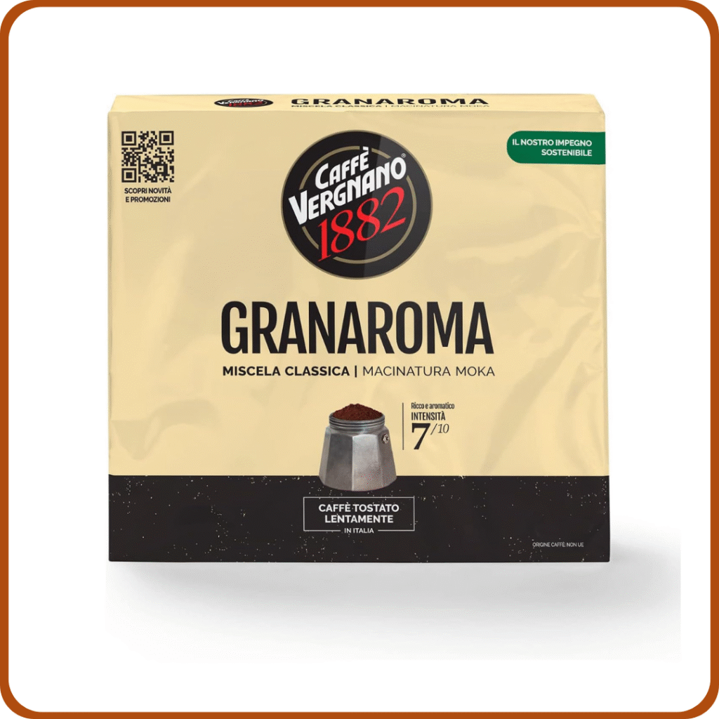 Caffé Vergnano 1882 Café Molido Granaroma -1 paquete de 500 gr