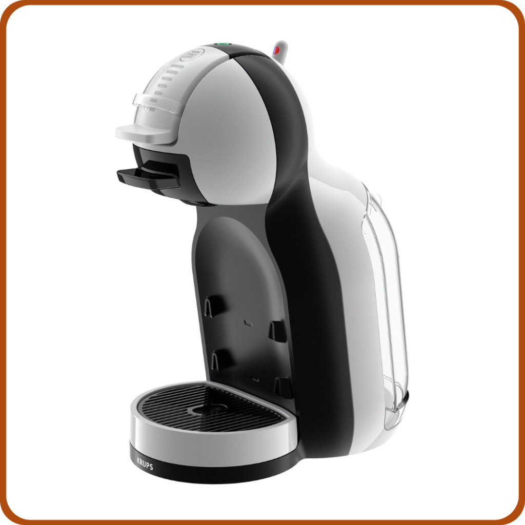 Krups Nescafé Dolce Gusto Mini Me S Cafetera de cápsulas con 15 bares de presión, capacidad 0.8 L, bebidas frías o calientes, modo Eco, Play&Select, Thermoblock, 35 tipos café, Gris antracita
