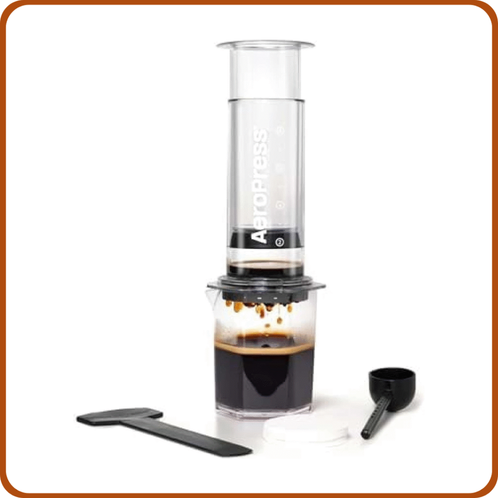 AeroPress Prensa de Café Clear XL – Infusión 3 en 1 que Combina French Press, Pour Over y Espresso, Café Intenso y Suave sin Residuos ni Amargor, Cafetera Portátil para Casa, Oficina, Camping y Viajes