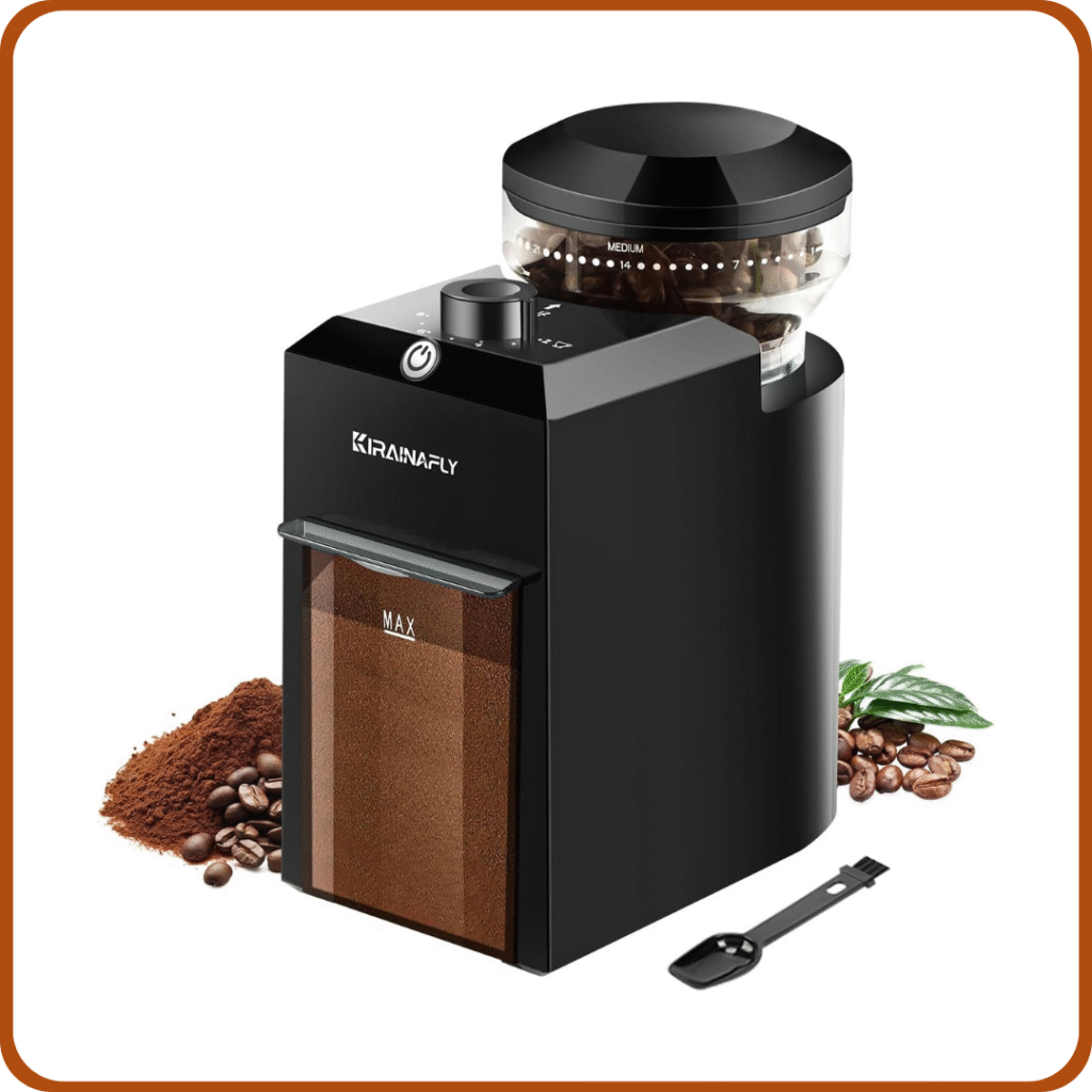 Molinillo de café eléctrico,Molinillo de café ajustable con 28 posiciones de molido precisas para prensa francesa, café de goteo y espresso,12 tazas (Negro) 